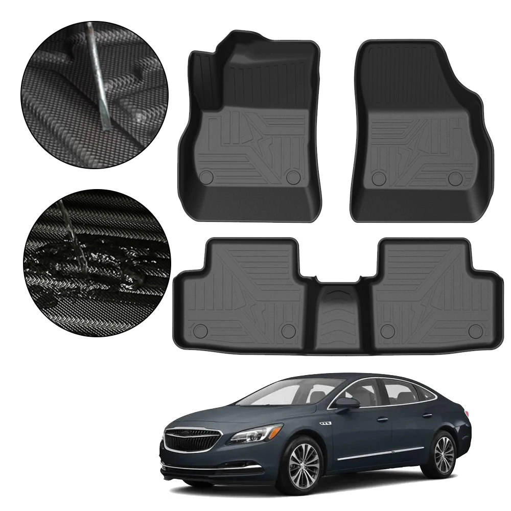 For Buick Verano 2015 2016 2017 5Seat TPE Car Floor Mats Waterproof
