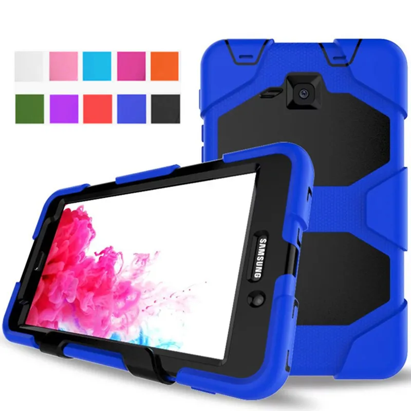 Гибридный армированный силиконовый чехол с подставкой для планшета Samsung Galaxy Tab A A6