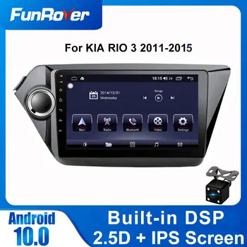 

FUNROVER android 10.0 Multimedia Video Player For KIA RIO 3 2011-2015 K2 Car Radio 2 din dvd Navigation GPS stereo DSP 2.5D+ IPS