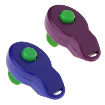 

Pet Clicker Dog Training Sounder Puppy Whistle Guide Supplies With Finger Strap J6PD