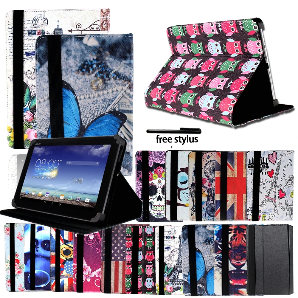 

Shockproof Printing Folio Leather Stand Cover Case for ASUS FonePad 7 /MEMO Pad 7/8/MEMO Pad HD 7 Tablet Case + Stylus