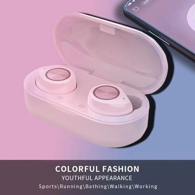 TW60 TWS настоящие беспроводные Bluetooth наушники сенсорные 5 0 водонепроницаемые