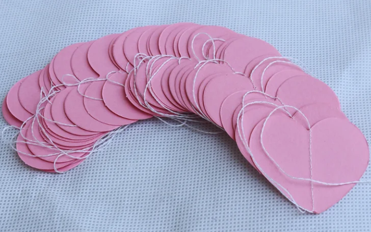 1pcs 4 м праздничные баннеры в форме сердца подвесной флажок DIY любовь баннер для дома Свадебная вечеринка Валентина украшения - Цвет: 1pcs