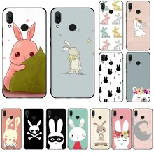 Coque de téléphone souple noir imprimé lapin Capa pour redmi 5 plus 6 Pro 6A S2 4X 7A i7 note7 GO(China)