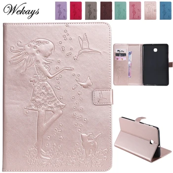 

Wekays For Samsung Tab A 8.0 2018 T387 Cartoon Cat Girl Leather Case For Coque Samsung Galaxy Tab A 8.0" 2018 SM-T387 Cover Case