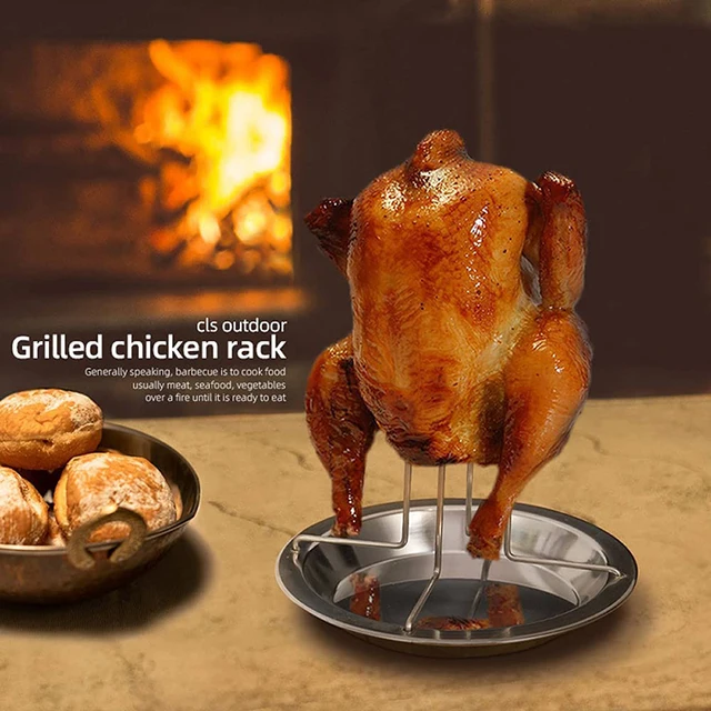 1Set Barbecue Grillezés Sütés Főző Edények Nem Tapadó Csirke Pörkölt Állvány Tál Bbq Kiegészítők Szerszámok Tisztító Kefe - Image 5