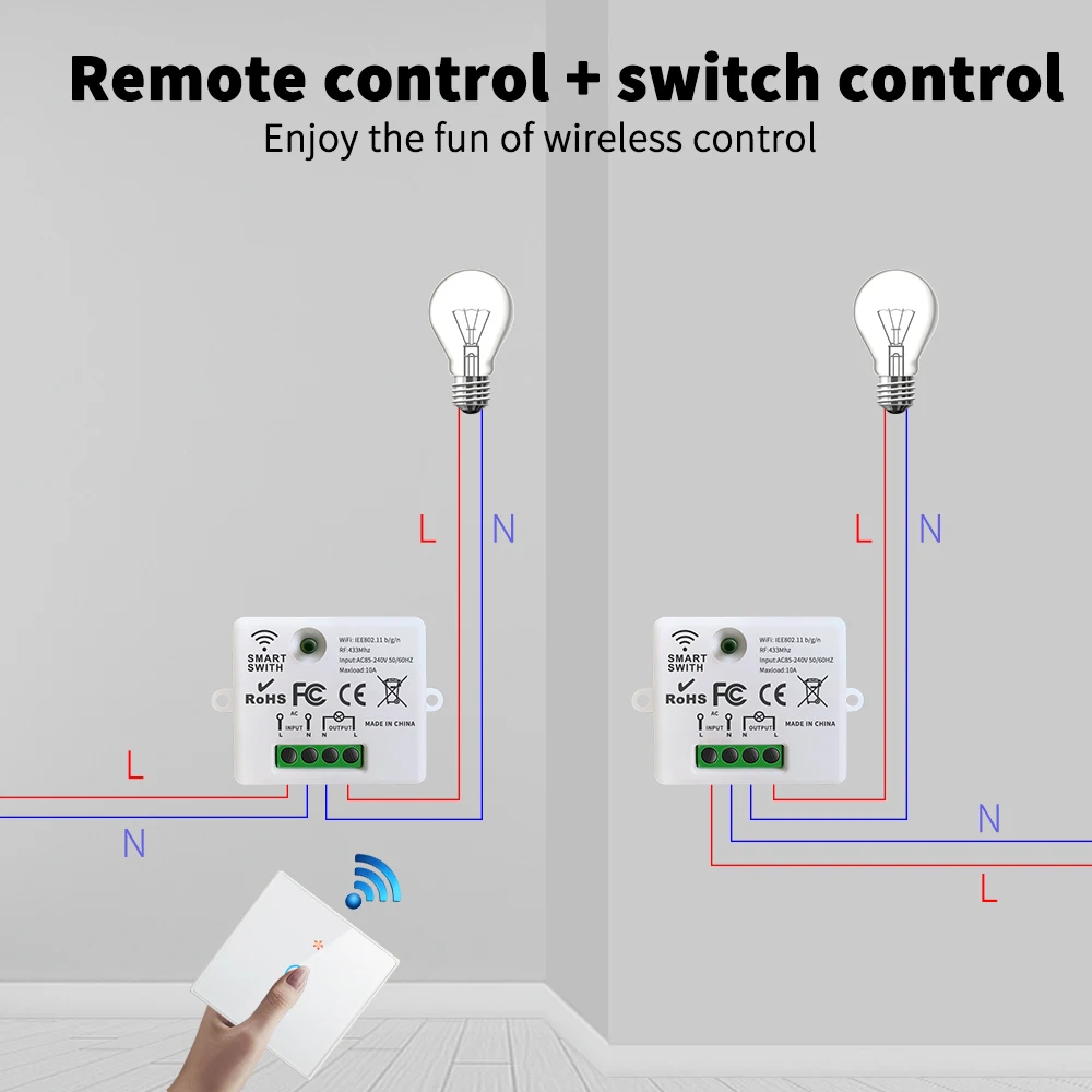 Tuya bezprzewodowy Wifi inteligentny przełącznik 1/2/3 Gang dotykowy szklany Panel inteligentnego domu poprawy inteligentny moduł obsługuje Google Alexa domu