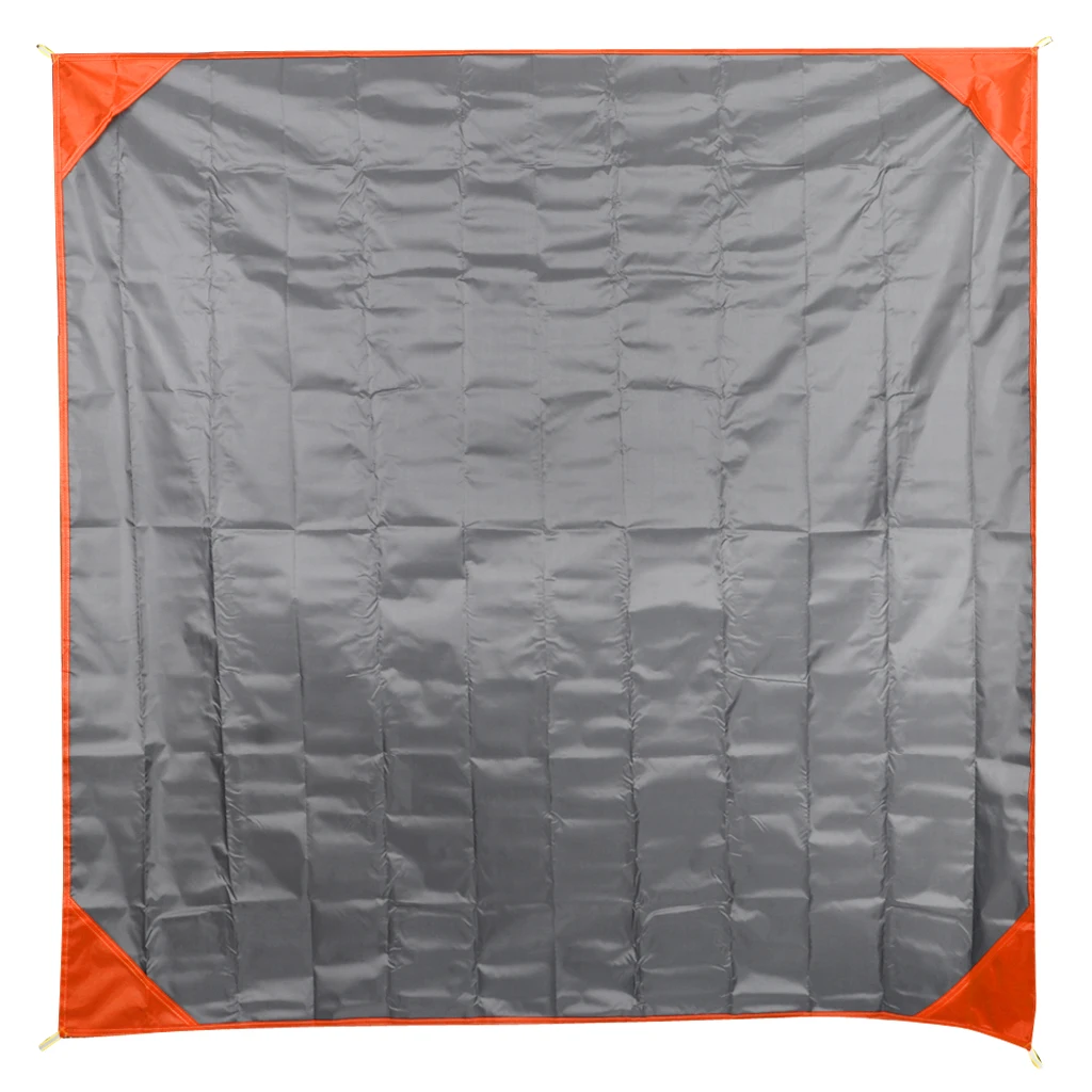 Grey orange 150 x 1 Сверхлегкий Водонепроницаемый походный тент с изображением следов, лист земли, брезент, коврик для пляжа/пикника, влагостойкий коврик 4,9x6,6 Футов/x футов - Цвет: Grey orange 150 x 1