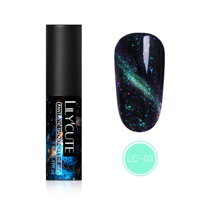 Sequins 2 LILYCUTE 9D кошачий глаз Хамелеон для использования с магнитом Гель-лак для ногтей Auroras Nails кошачий глаз Длительное замачивание уф гель для ногтей Гель-лак - Цвет: Sequins 2