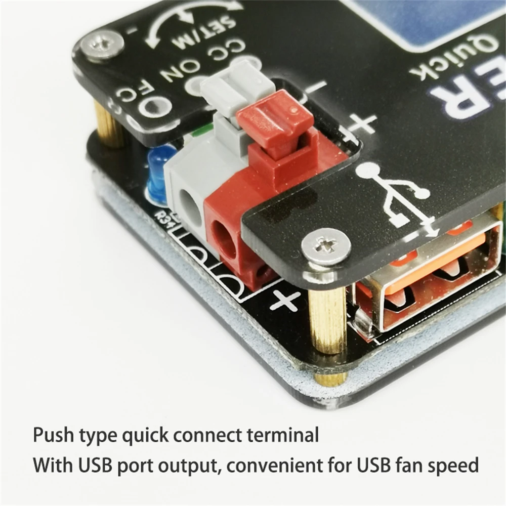 USB Регулируемый Модуль питания с цифровым управлением, постоянное напряжение, постоянный ток, мобильная линия повышения скорости вентилятора, контрольный Лер 15 Вт