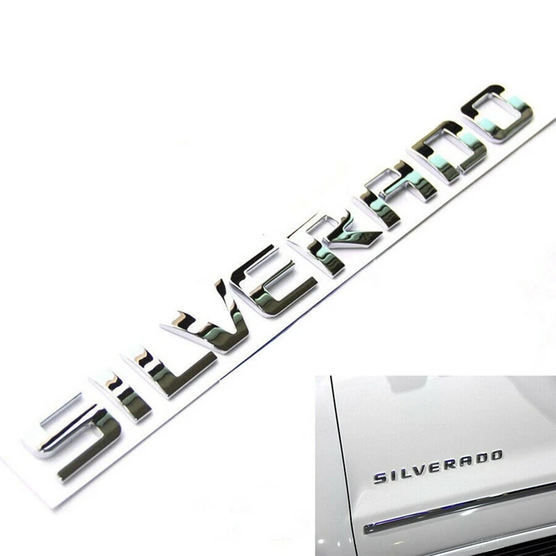 3D приподнятые и сильные клейкие наклейки буквы значок эмблема для Silverado LT 1500 2500Hd