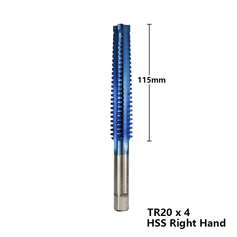 1pc TR20-26 Left/Right Hand Machine Screw Tap Drill Nano Blue Coated Metric Thread Tap For Drilling Metal HSS Machine Thread Tap - Цвет: 1PC TR20x4 Right