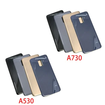 

10pcs/lots For Samsung Galaxy A8 Plus A8+ 2018 A730 A730F A8 A530 A530F Back Battery Cover Glass