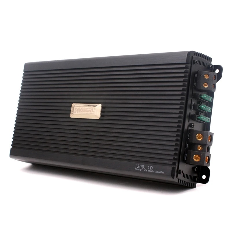 1000W DC12V Class D Mono Digital Power Amplifier Car Amplificador Aluminium Box 1200.1D Mono