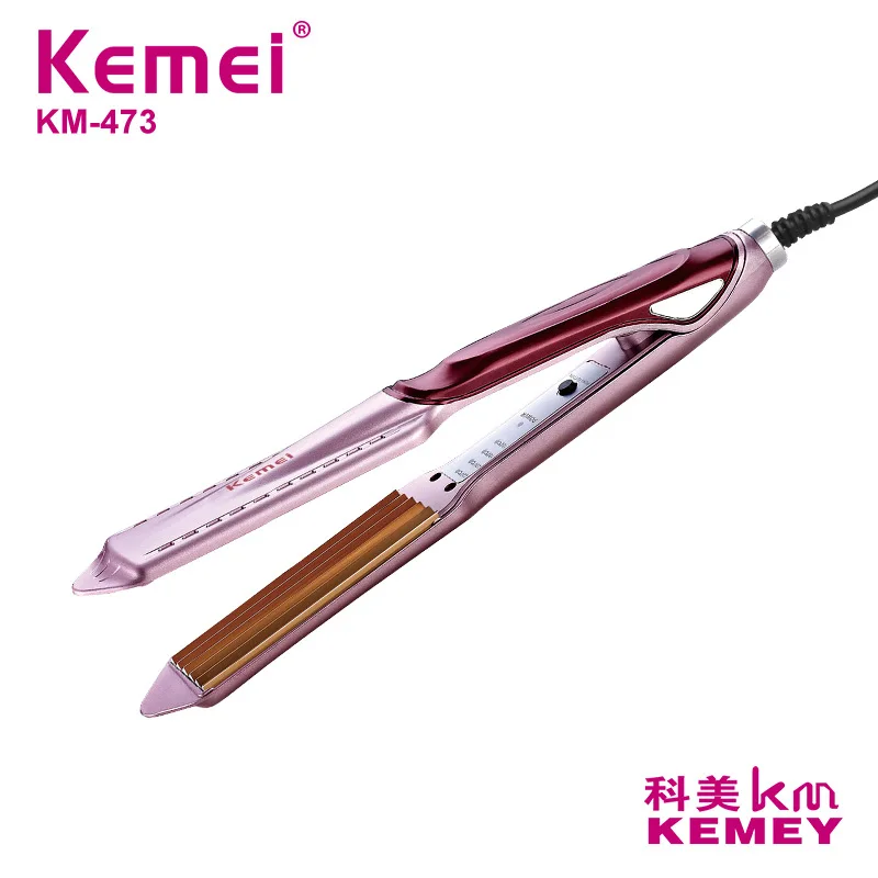 Kemei пушистые маленькие волнистые гофрированные щипцы для завивки волос