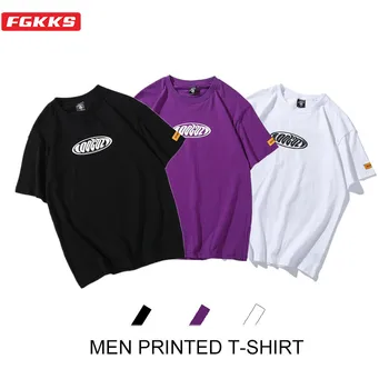 

FGKKS Fashion Brand Men Print T-Shirts Summer New Men's Trend Wild Tee Shirt Male Casual Short Sleeve T Shirt Tops