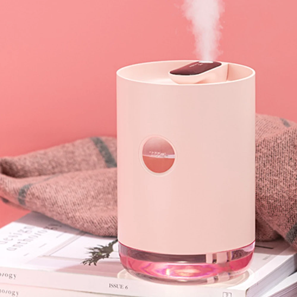 Home Air Humidifier 1L 3000mAh Portable Wireless USB Aroma Essential Oil Diffuser Battery Life Show Aromatherapy Humidificador