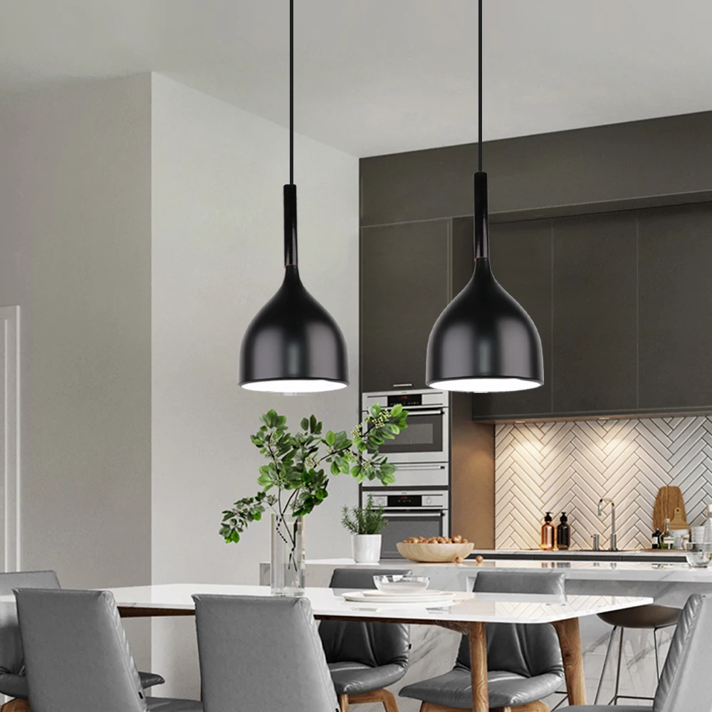 moderna pendurado lâmpadas de teto alumínio luzes pingente lustre industrial casa sala estar quarto cozinha decoração iluminação