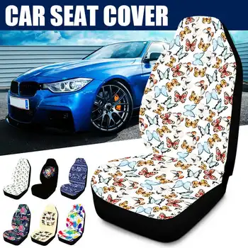 

Universal Front Automobile Car Seat Cover Fashion Pattern Washable Soft Fabric Protector Mat for Most Auto Cars SUV Truck Van