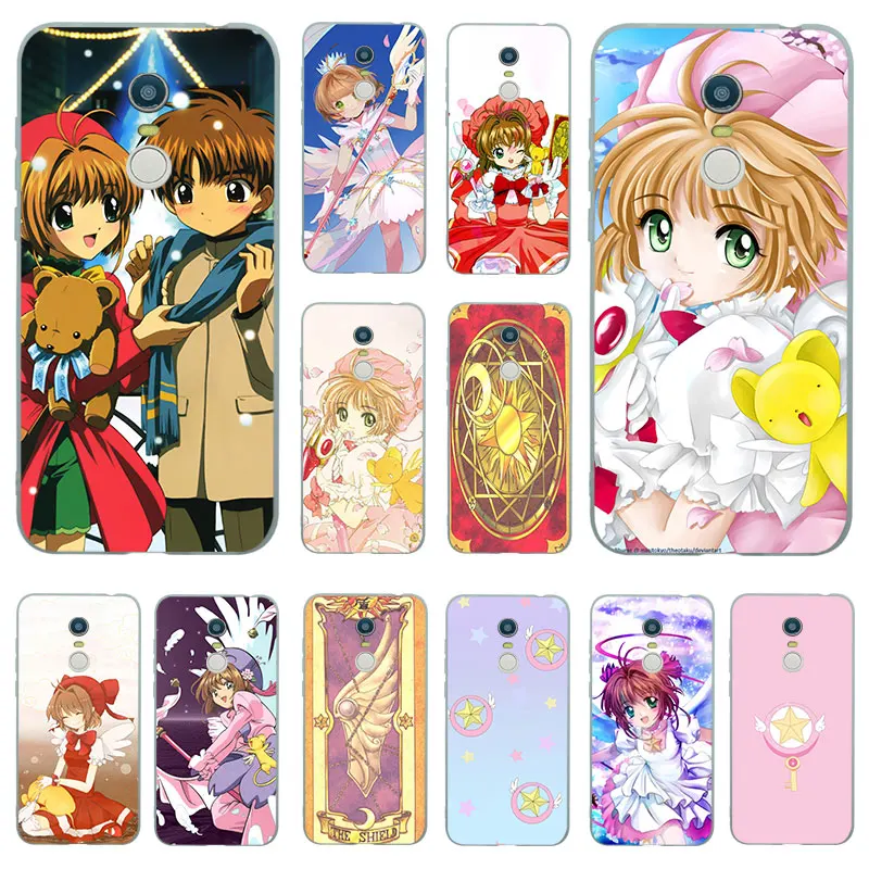 Силиконовый чехол s для Xiaomi Redmi Note 8 Pro 7 6 5 5A 4 4X Cardcaptor Sakura аниме матовый 7A K20 TPU |