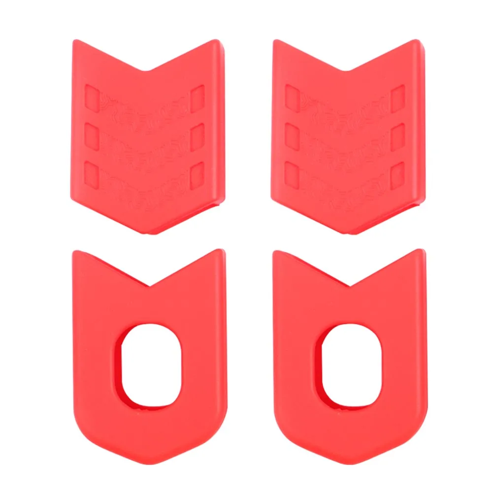 Red V Pattern Запчасти для велосипеда защитный рукав аксессуары Сапоги фиксированная Шестерня Пылезащитная крышка шатуна силикон Полезная дорожная велосипедная Кепка - Цвет: Red V Pattern