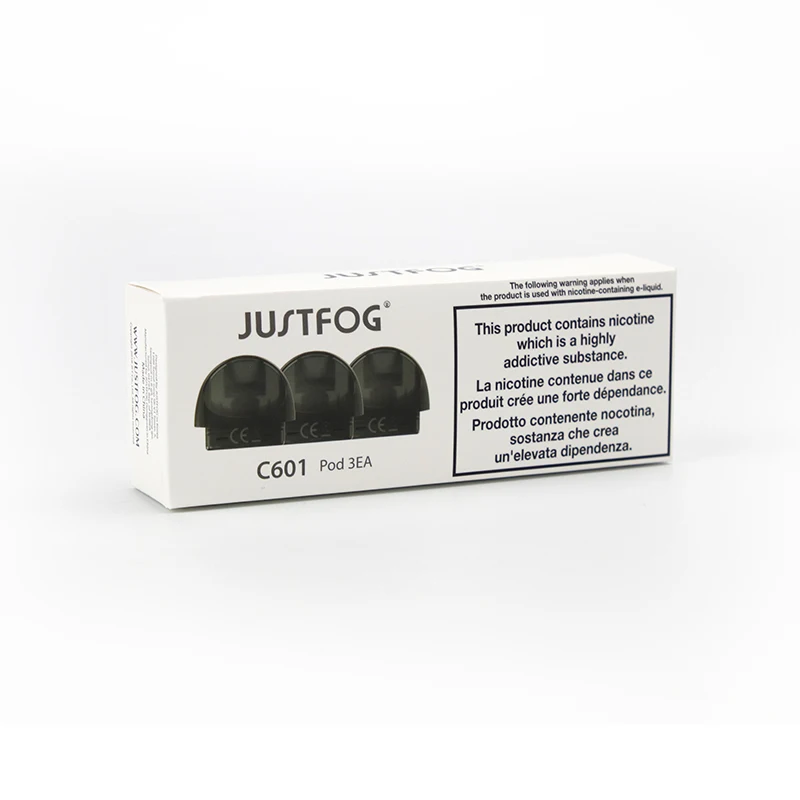 

60pcs/pack Original Justfog C601 pod Vape for justfog C601 starter kit Vaper 1.7ml capacity top refill pod cartridge