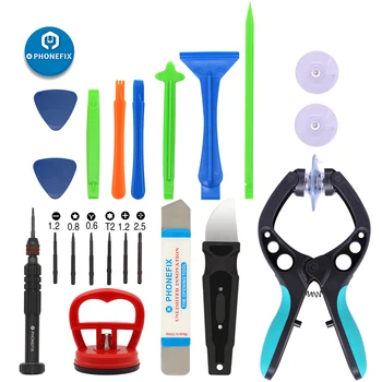 

Universal 13 IN 1 Mobile Phone Repair Tool Kit with Sucker Spudger Pliers Opener Pry Tool Kit for iPhone X 8 7 6 Screwdriver Set