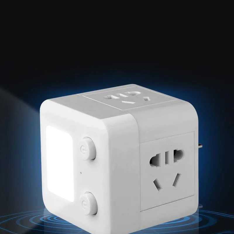 Tomada de Parede Universal sem Fio Multifuncional com Luz Noturna e Usb Tomada - Image 3