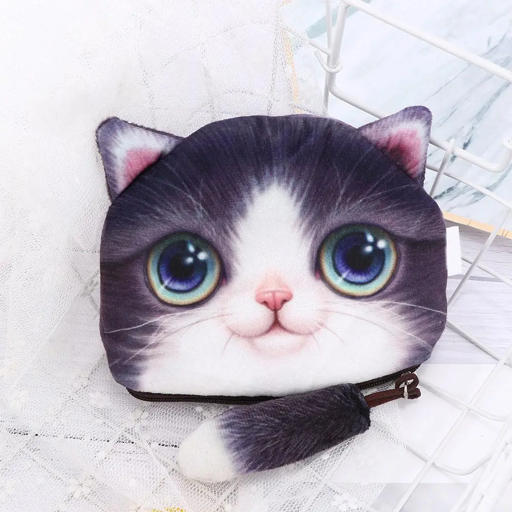Мультяшные Мини кошельки милый с кошками животными детская сумочка для девочек