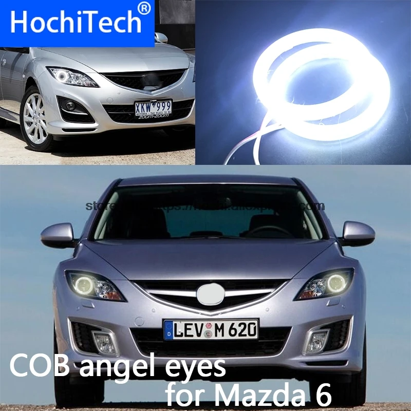 Высокое качество COB Led Light Белый Halo Cob Led angel eyes Кольцо ошибок для mazda 6 2007 2008 2009 2010 2011 2012
