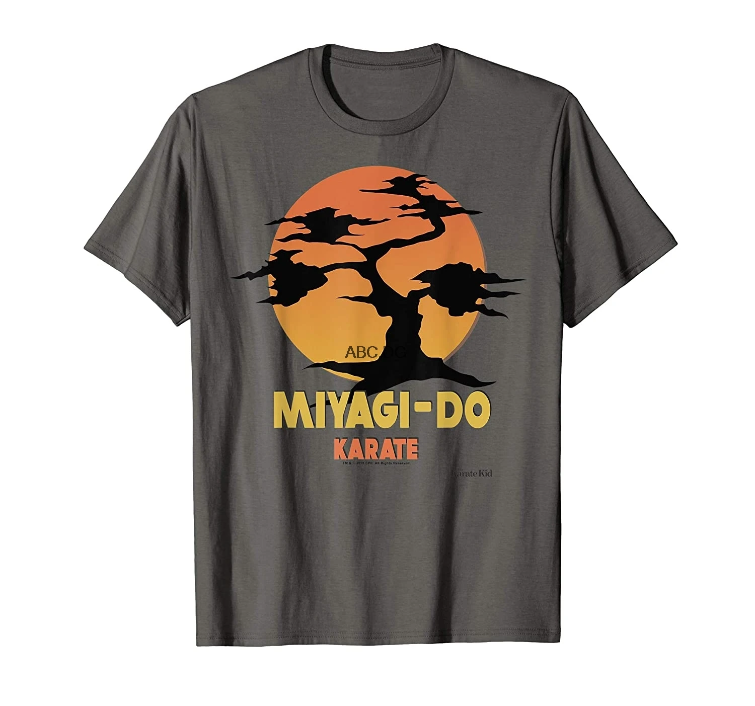 Детская футболка с логотипом Karate Miyagi Do Banzai Tree Sunset | Мужская одежда