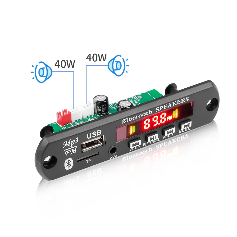 Kebidumei Новый Bluetooth 12 В WMA MP3 модуль декодер плата стерео USB автомобильный пульт