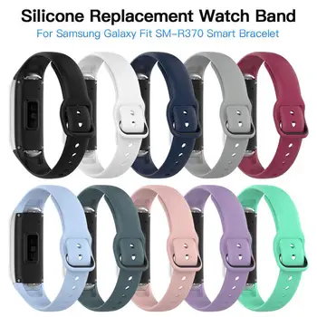 

New Silicone Sports Watch Band Replacement Wristband Strap For Samsung Galaxy Fit SM-R370 Smart Bracelet Watch Strap Accessories