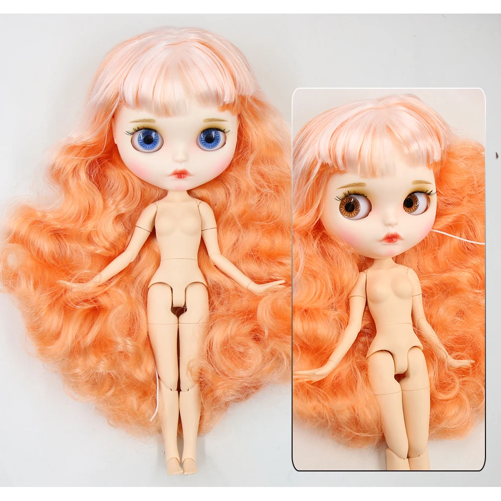 Neo Blythe Doll with Multi-Color Hair, White Skin, Matte Pouty Face & Custom Jointed Body 1