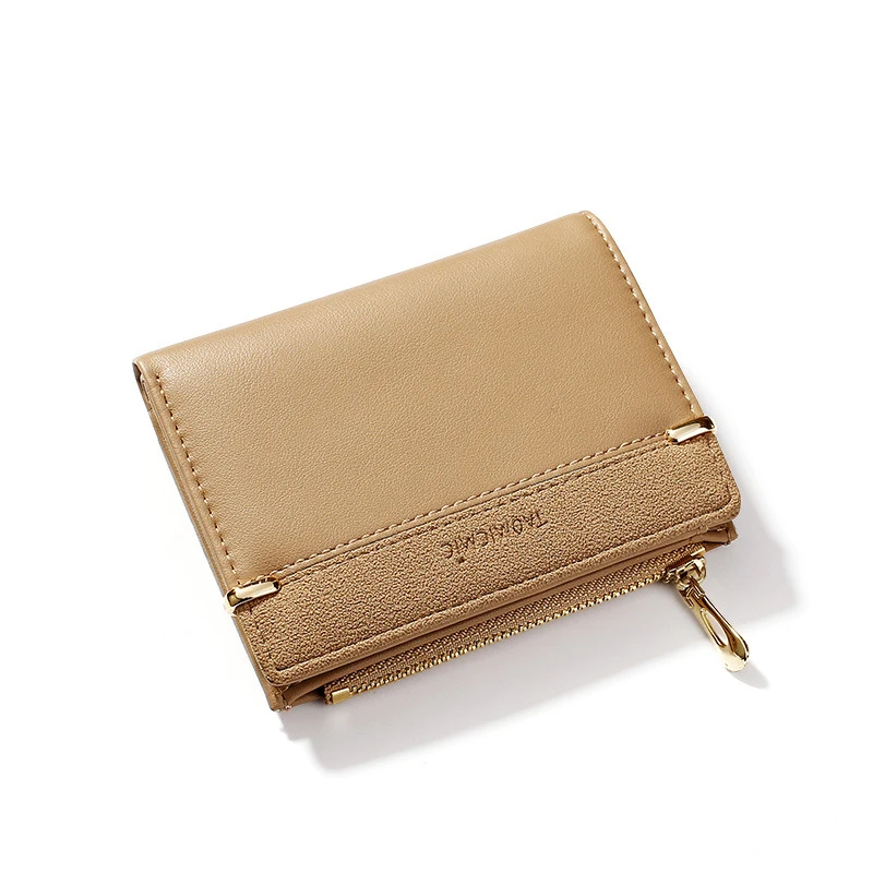 

Women Wallets Leather Female Purse Mini Hasp Solid Multi-Cards Holder Fashion Coin Short Wallets Slim Small Wallet Zipper Hasp
