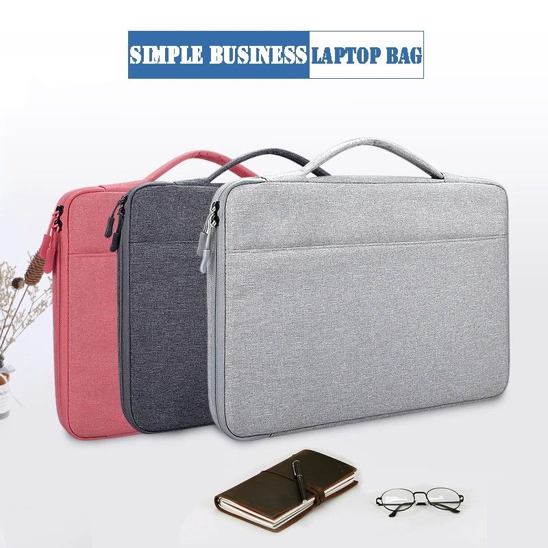 Классическая деловая сумка, сумка для ноутбука Macbook Dell hp lenovo 13,3 14 15,6 дюймов, чехол для ноутбука, переносной чехол