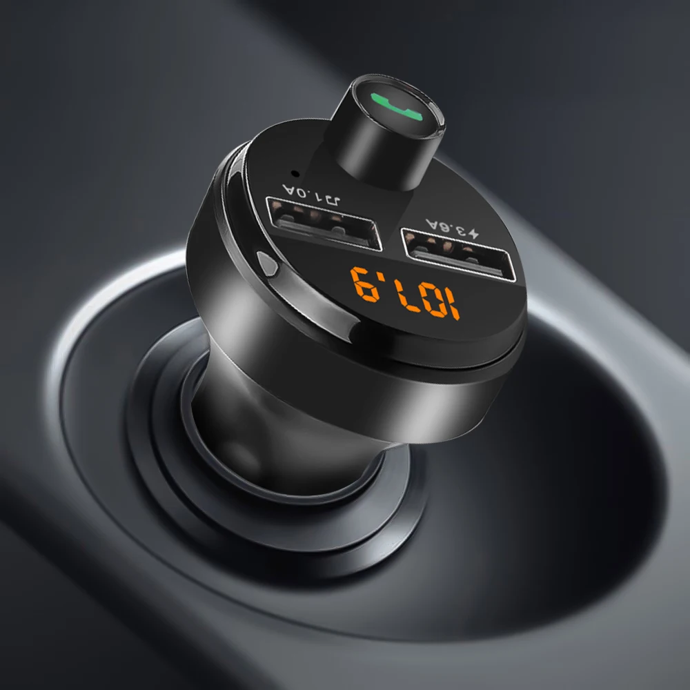 FM трансмиттер громкой связи Bluetooth автомобильный комплект 5 0 Автомобильный MP3