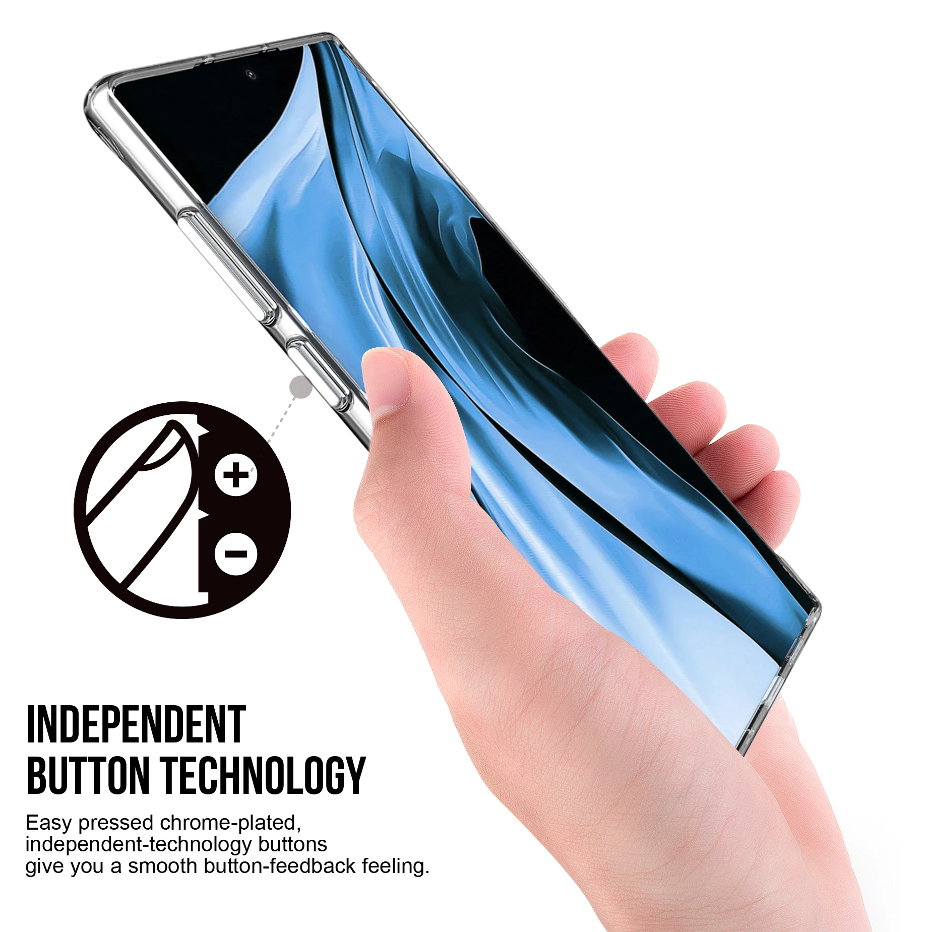 Hanven Прозрачный чехол для телефона для samsung Note10 Pro, TPU+ PC
