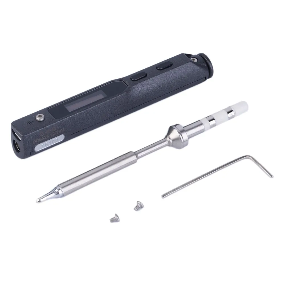 

1 Set Mini Portable 65W Programmable TS100 Electric Soldering Iron Digital LCD