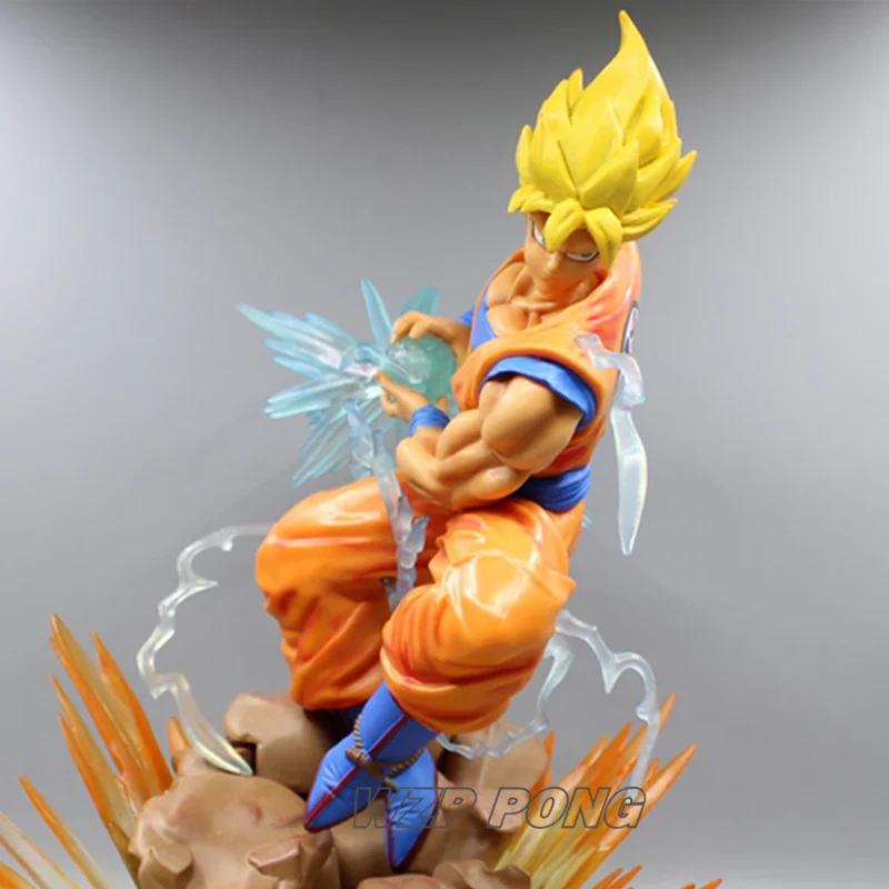 31 см Dragon Ball Z Super Saiyan 3 Сон Гоку битва форма фигурка куклы игрушки ПВХ фигурка Коллекционная модель украшения игрушки