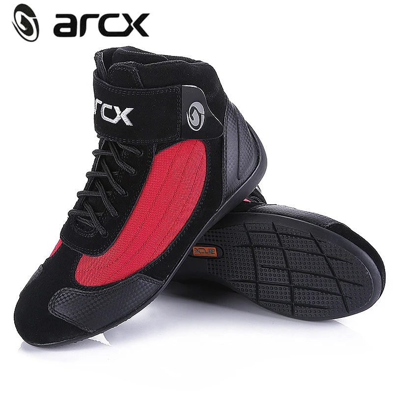 ARCX Motorcycle Leather Boots Motocross Off Road Protective boot Botas Scooter Racing Moto Bike Riding Motorcycle Shoes boot