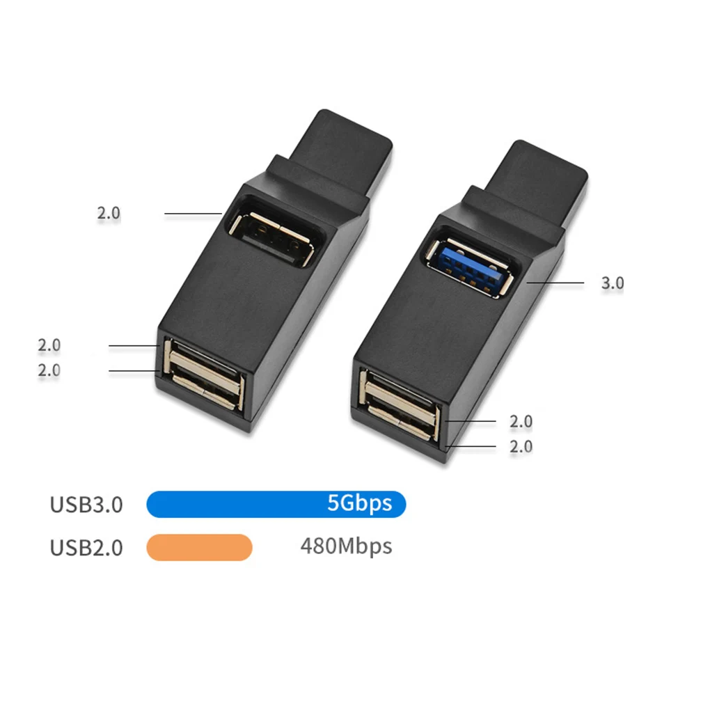 Новый портативный универсальный мини концентратор с 3 портами USB 2 0/3 0