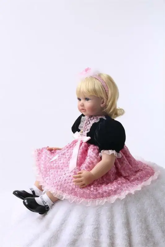 Pretty Bebe Reborn Baby ясли 22 ''ручной работы виниловая живая кукла малыш Bebe подарок игрушки для детей куклы для девочек