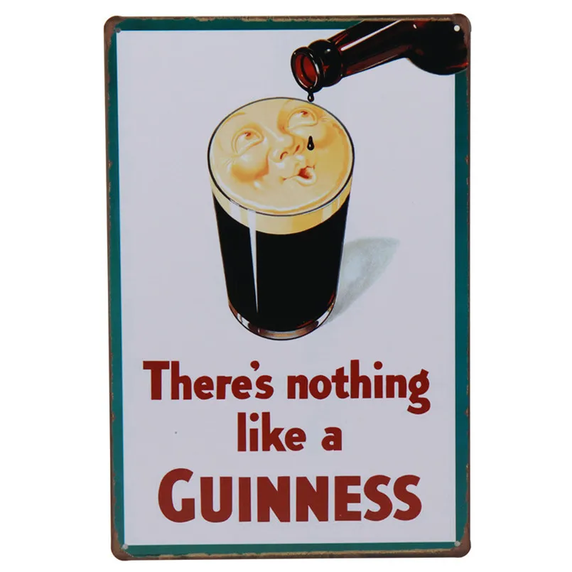 H My Guinness Рок гитара настенная Ретро Живопись жестяная вывеска плакат табличка наклейки бар металлический гаражный Знак Домашний декор 30X20 см H73 - Цвет: H