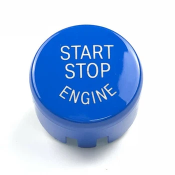 

Interior Start Button Cover Accessories Parts Blue Auto For BMW F20 F22 F30 F10