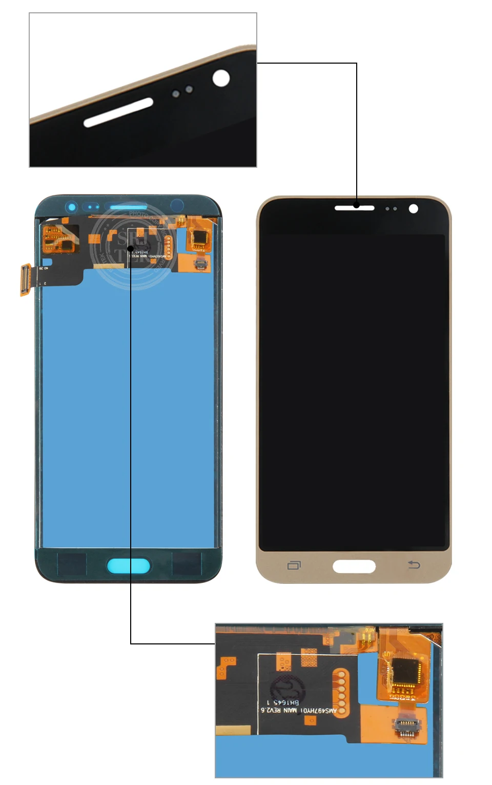 TFT может регулировать ЖК-дисплей для Samsung Galaxy J3 2015 ЖК-дисплей J300 J300F J300H сенсорный экран дигитайзер Запасные части