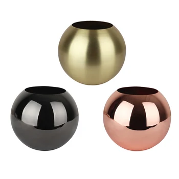 

Home Decor Unbreakable Metal Flower Vase Stainless Steel Vase Living Room Decoration Golden Polished Flowerpot Minimalist Crafts