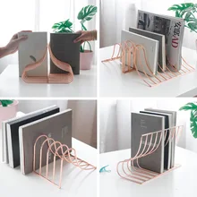 

10 Grid File Storage Shelf Book Stand Bookend Nordic Wrought Iron Organizer Holder for Home Office