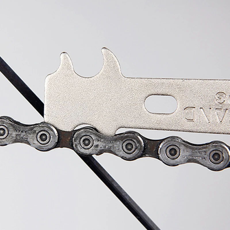 BIKEHAND MTB Bicycle Bike Chain Check Wear Indicator Tool Compact Lightweight Chain Check Tool mini size easy to carry