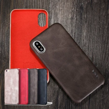 

LLZ.COQUE Genuine Leather Phone Case for IPhone SE 2020 7 8 6S 6 Plus 5 5S Xr X 11 Pro Xs Max Thin Slim Phone Back Cover Coque